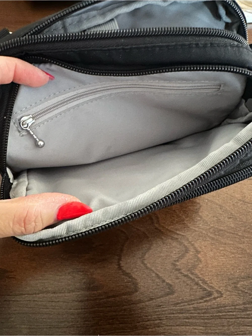 Baggallini Black Compact Messenger Crossbody
